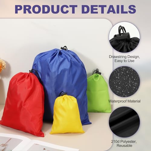 uxcell 210D Polyester Drawstring Bag w/Toggle,14x16 Inch Bag,Black - color: Black, size: 14x16inch