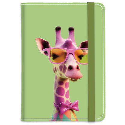 PU Leather Passport Holder Cover 5.9×4.3 Inch with Credit Card Slot and Boarding Pass Slot Combo Blocking Passport Holder Wallet Cover Case for Travel Boarding Essentials (Giraffe) - color: Giraffe