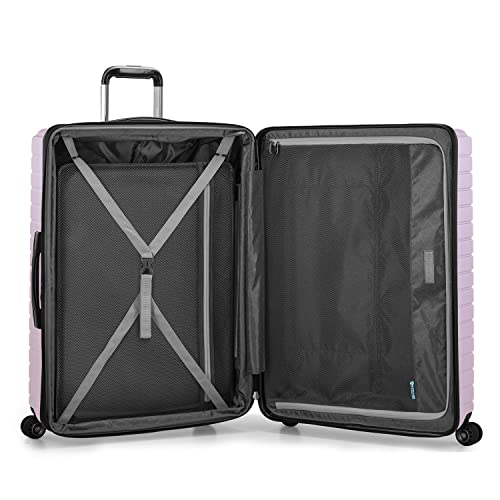 Traveler's Choice Archer Polycarbonate Hardside Spinner Luggage Set, Tie Down Straps, Light Purple, 2-Piece - color: Light Purple, size: 2-Piece Set