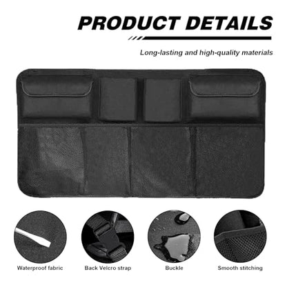 Car Trunk Organizer, Hanging Large Backseat Car Organizer Storage Bag Black - size: Style1