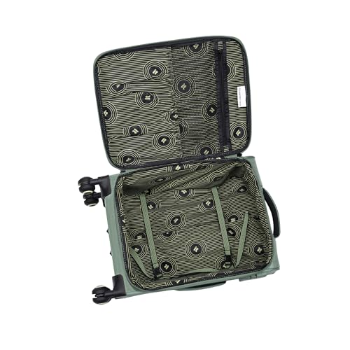 It Luggage Circulator 22" Softside Carry-On 8 Wheel Expandable Spinner, Hedge Green - color: Hedge Green