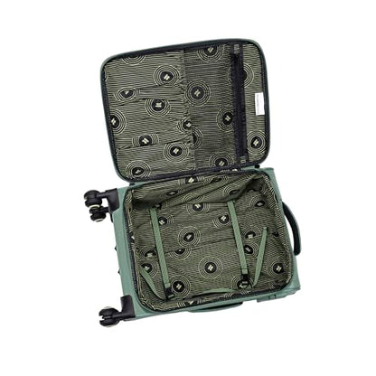 It Luggage Circulator 22" Softside Carry-On 8 Wheel Expandable Spinner, Hedge Green - color: Hedge Green