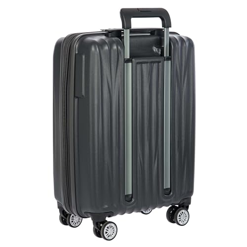 Bric's Cervia 21" Hardside Carry-On with Front Pocket, Expandable Luggage, 360° Spinner Wheels, Lightweight, TSA-Approved Locks, Durable, Dark Grey - color: Dark Grey, size: Front Pocket Carry-On 21 inch