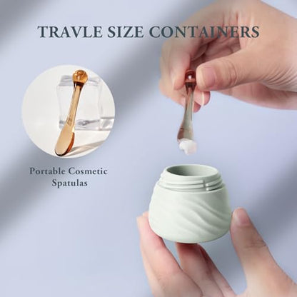 Eternal Moment Travel Containers for Toiletries 1.7 OZ Cosmetic Jar - color: Grey, size: 50ml