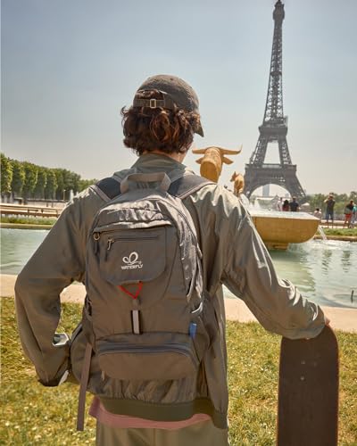 WATERFLY Small Lightweight Packable Backpack: 20l Hiking Daypack Man Woman - color: Grey3
