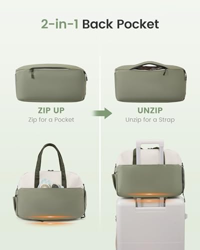 LOVEVOOK Small Gym Bag for Women with Tumbler Holder & Shoe Compartment - color: Pink, size: Small-17"