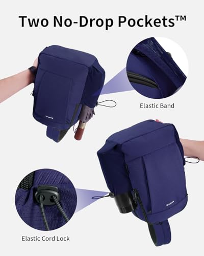 ECOHUB Anti-Theft Crossbody Bag Men Women RFID Blocking Lightweight Sling Backpack Water Resistant for Travel Hiking Outdoor - color: Blue