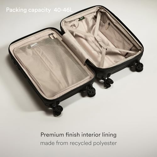 ANTLER Single Stripe Hardside Carry-On Luggage, Black, 22x14x9, 40L - color: Black, size: Carry On