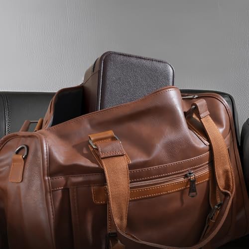 ProCase Travel Watch Case, 2 Slots Mens Jewelry Box -Brown - color: Brown, size: 2-Slot