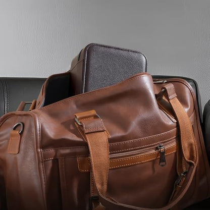 ProCase Travel Watch Case, 2 Slots Mens Jewelry Box -Brown - color: Brown, size: 2-Slot