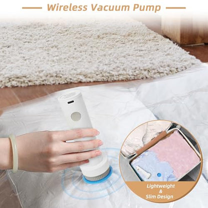 18 Pack Vacuum Storage Seal Bags for Travel with Cordless Electric Pump - style: 18 Combo+ Electric Pump
