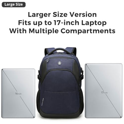 Swissdigital Design Backpack for Men & Women Fit 17-Inch Computer SD1671-12 - color: Blue-l, size: 17 Inches