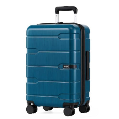 Coolife Carry On Luggage Hardside Suitcase with Spinner Wheels, 20in - color: Caribbean Blue-New2.0, size: Carry On(20in)