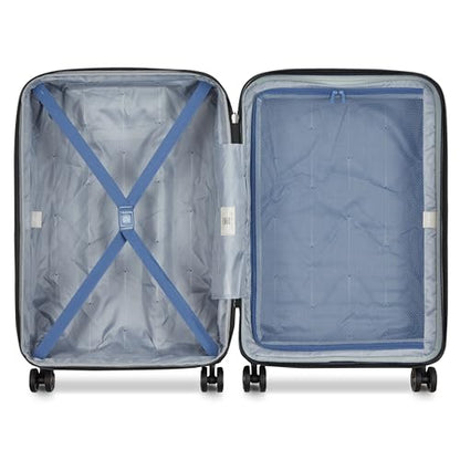 DELSEY PARIS Cruise 3.0, 24 Inch Checked-Medium Luggage, Deep Sea Navy - color: Deep Sea Navy, size: Checked-medium