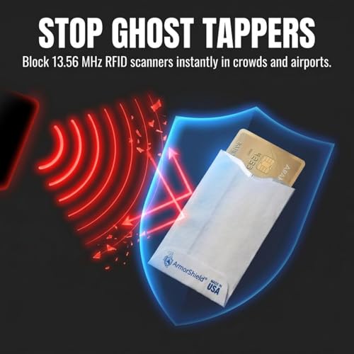 Semper Paratus Gear TYVEK RFID Blocking Credit Card Sleeves Protectors | 100% MADE IN USA - For Travel wallet, pocket or purse. Safeguard against identity theft (GRAY-5PACK) - size: 5PACK