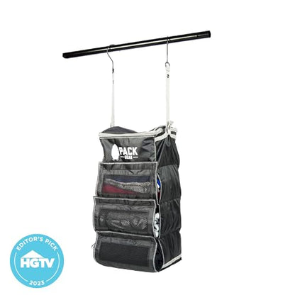 Pack Gear Hanging Carry-On Closet Organizer, Mesh Black - color: Mesh Black