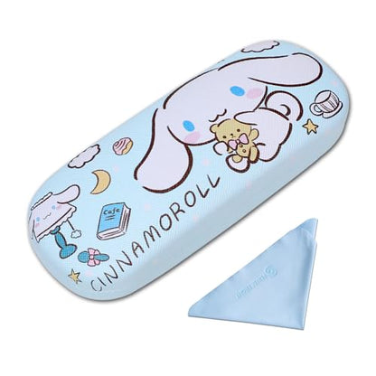 PERFECTSIGHT Hard Shell Eyeglasses Case, Kawaii Protective Glasses Case for Kids, Cute Eyeglass Case for Women Men Girls - color: Blue Dog