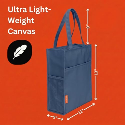 Urban Infant Pipsqueak Zip-Top Travel Tote, Lightweight Commuter Work Bag, Carry-On, Day Bag, 13x11x5 in - color: Blue, size: Personalized