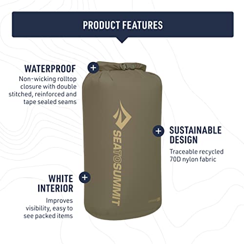 Sea to Summit Lightweight Dry Bag, Multi-Purpose Dry Storage - color: Sulphur Yellow, style: 20 Liter