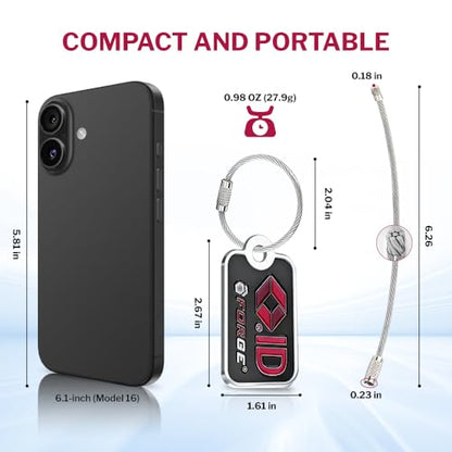 Forge Dual-Opening: Key or Combination Lock, TSA Approved Lock for Luggage, Pelican case, Travel, Gym, School, Luggage Combination Lock, Travel Bag Lock (Black 4 Locks and 2 ID) - color: Black 4 Locks 2 IDS