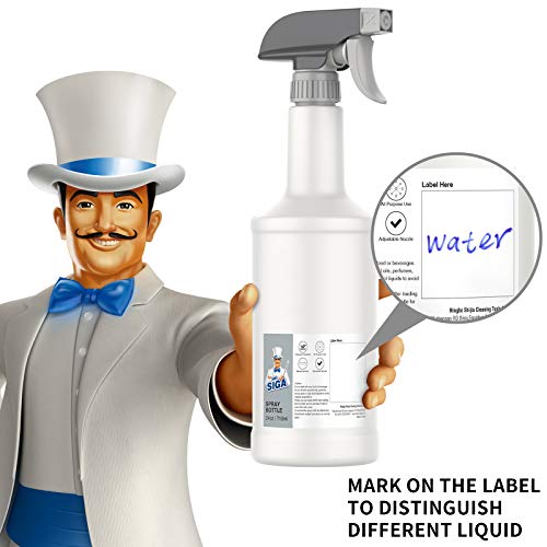 MR.SIGA 24 oz Empty Plastic Spray Bottles for Cleaning Solutions, 36 Pack - size: 710ml, 36 Pack
