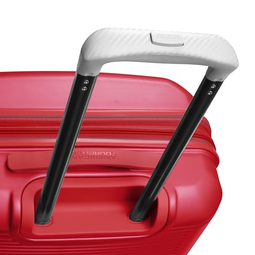 American Tourister Stratum 2.0 Expandable Hardside Luggage with Spinner Wheels, Red, Carry-on - color: Red, size: 20-Inch Carry-On