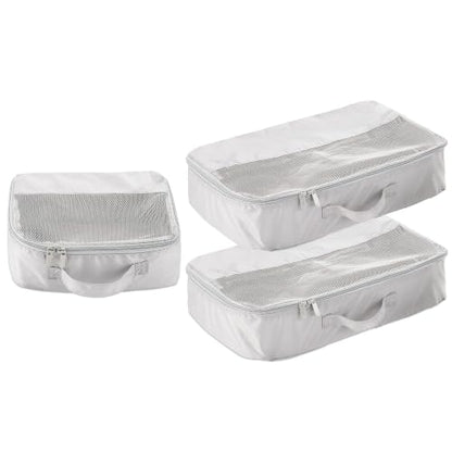 Whitmor Travel Packing Cubes Set of 3, Mesh Luggage Organizers