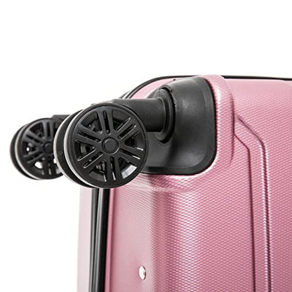 InUSA TREND Luggage with Spinner Wheels | Durable Lightweight Hardshell Suitcase,Travel sets with Handle and Trolley | (20in, 24in, 28in) 3 Piece Set | Rose Gold - color: Rose Gold, size: 3-Piece Set (Carry-on, Medium, Large)