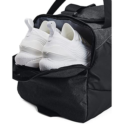 Under Armour Undeniable 5.0 Duffle - color: Black Medium Heather (002)/Metallic Gold, size: Small (40L)