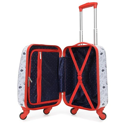 Nautica Kids Luggage - 18" Airline Approved Rolling Hardside Upright Carry-on Suitcase with Wheels (Pirate Ahoy) - color: Pirate Ahoy