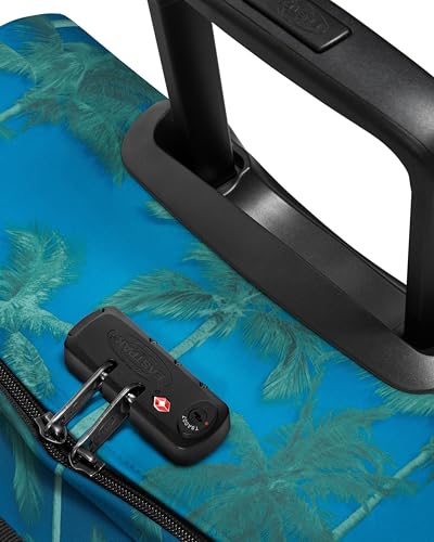 EASTPAK 78L Tranverz M – Medium Softside Checked Luggage, Brize Tree Navy - color: Brize Tree Navy, size: 78 Liter Checked Bag