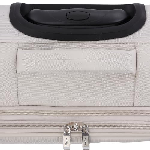Martha Stewart Softside Carry-On Luggage, Light Grey - color: Light Grey, size: 22"
