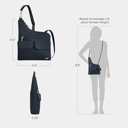 Travelon Anti-Theft Classic Crossbody Bag - color: Midnight