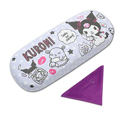 PERFECTSIGHT Hard Shell Eyeglasses Case, Kawaii Protective Glasses Case for Kids, Cute Eyeglass Case for Women Men Girls - color: Purple