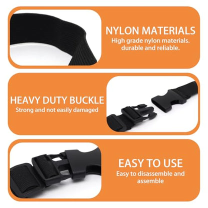 Luggage Straps for Suitcases, Fanny Pack Extender Strap Travel Straps to Connect Two Suitcases Adjustable Strap with Clips 2pcs, 1inch x 59Inch - size: 1inch × 59 Inch