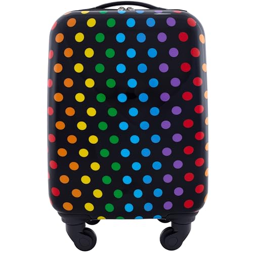 Travelers Club 5 Piece Kids' Luggage Set, Black Polkadot - color: Black Polkadot