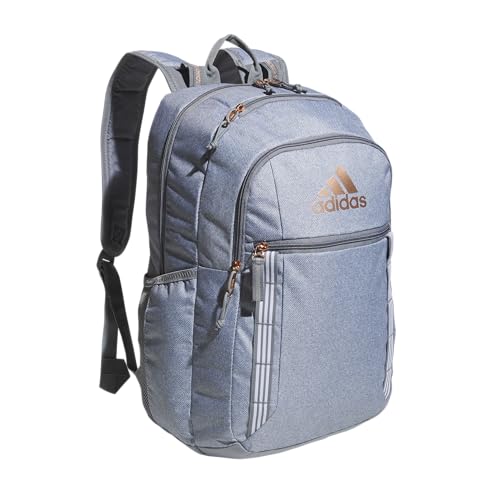 adidas Excel School Backpack 34L - color: Twill Grey/Grey/Rose Gold/7b, size: One Size
