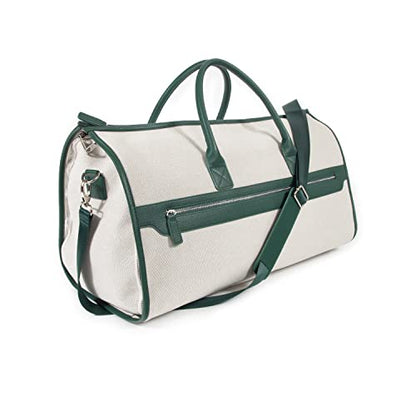 Capri 2 -n-1 Garment and Duffel Bag - Convertible, Carry-On, Travel, For Suits, Tuxedos, Dresses, and more - color: Green