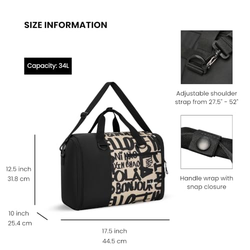 Sherpani Jaunt Garment Duffle Bag for Women, Carry-On Duffel (Ciao) - color: Ciao