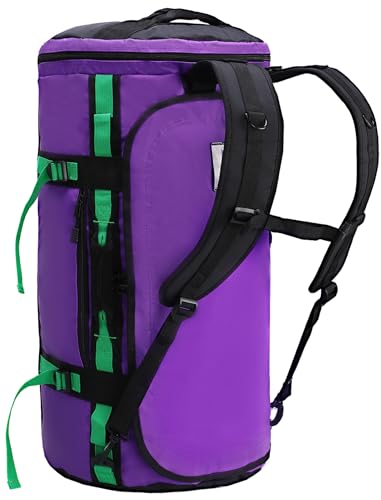 MIER 여행용 캠핑 체육관 스포츠용 대형 더플 백 백팩, 45L/60L/90L - color: 퍼플., size: 60L