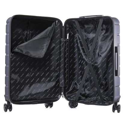 InUSA TREND Luggage with Spinner Wheels | Durable Lightweight Hardshell SuitcaseTravel sets with Handle and Trolley | (20in 24in 28in) 3 Piece Set | Blue - color: Blue, size: 3-Piece Set (Carry-on, Medium, Large)