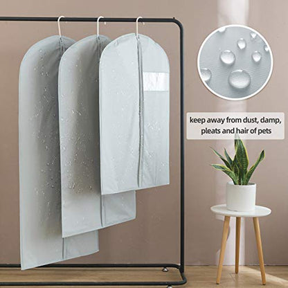 Suit Bag for Storage and Travel, 50"Garment Bags for Hanging Clothes, 4Pcs - size: Set of 4 (23.3'' X 50'')