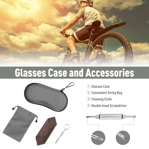 FINTIE Sunglasses Case, Hard EVA Shell Shockproof Sport Glasses Case - color: Dark Grey