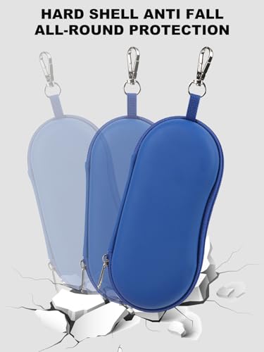 CORVIDA Double Glasses Case Hard EVA Shell Dual Eyeglasses Case - color: Blue