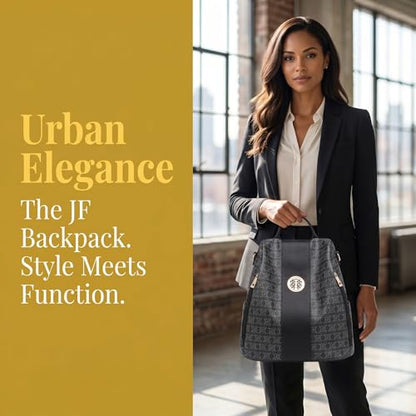 Women Backpack Purse Anti Theft Convertible Leather Travel Shoulder Bag - color: 0-black