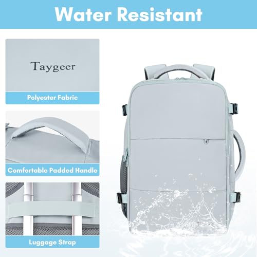 Taygeer Carry On Backpack, 40l Travel Backpack for Women Airline Approved - color: Blue, size: X-Large