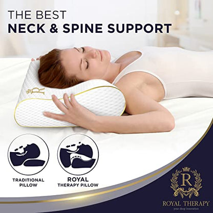 Memory Foam Pillow (2-Pack Extra King - 31 x 14 x 6.5) 4-Layer King, Contour, Side Sleeper Orthopedic, Neck Support Pillow, Neck Pain, Side Sleepers - size: Extra King - 31 x 14 x 6.5" (2-Pack)