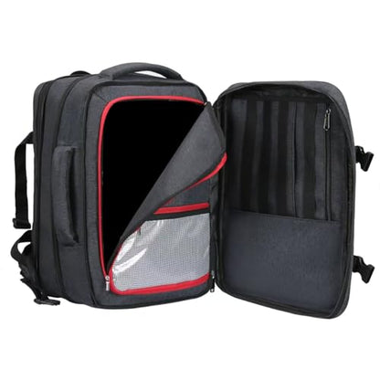 DUKAP X-Era Expandable Backpack - Heavy Duty Material, Premium Washed Fabric, Padded Laptop Compartment, Easy Access Pockets, Carry-On Sleeve, High Performance Backpack for Travel - Black - color: Black