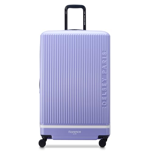 florence by mills Spin Me Away Hardside Expandable Luggage with Spinner Wheels, Lavender, Checked-Large 29 Inch - color: Lavender, size: Checked-Large 29 Inch