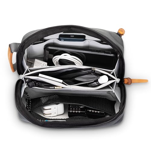 TRIPPED Travel Gear Tech Organizer Pouch for Cables and Accessories - color: Grey